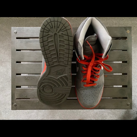 nike dunk high light charcoal team orange 2010 - Picture 3 of 3